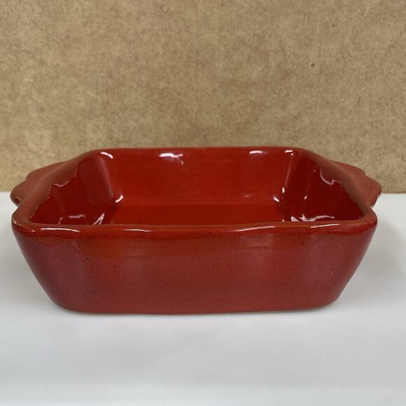 2 De Silva Baking Casserole Square Dishes Blue & Red 6x6 Italy - Picture 3 of 12
